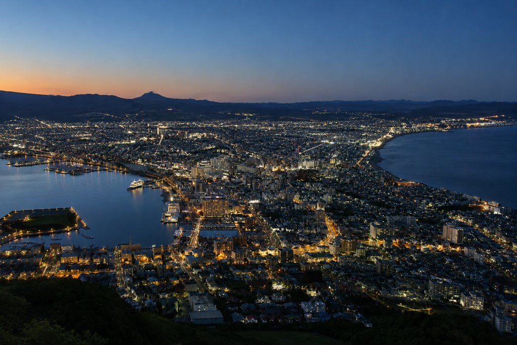 函館山から望む函館の夜景